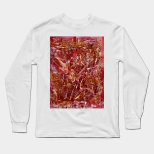 Pink Gold Sculpture Painting Long Sleeve T-Shirt